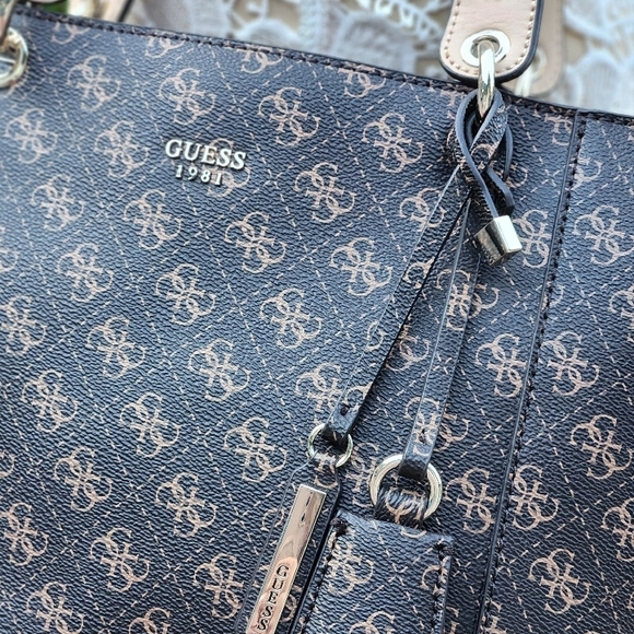 GUESS Brown And Black Women's Tote Bag - Picture 7 of 16